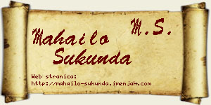 Mahailo Šukunda vizit kartica